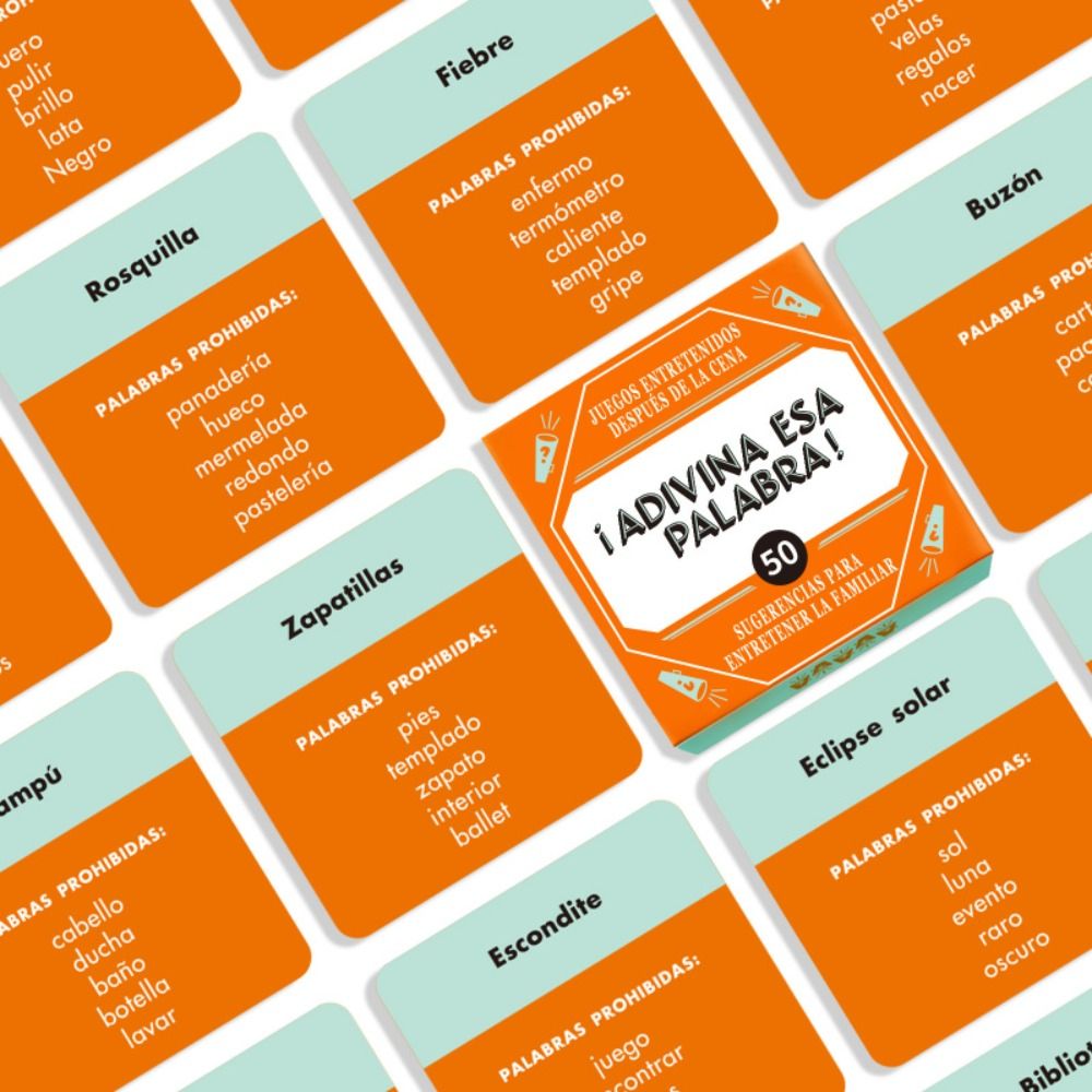 Party Games Name - Komik İspanyolca Oyun Kartları, Etkileşimli 50