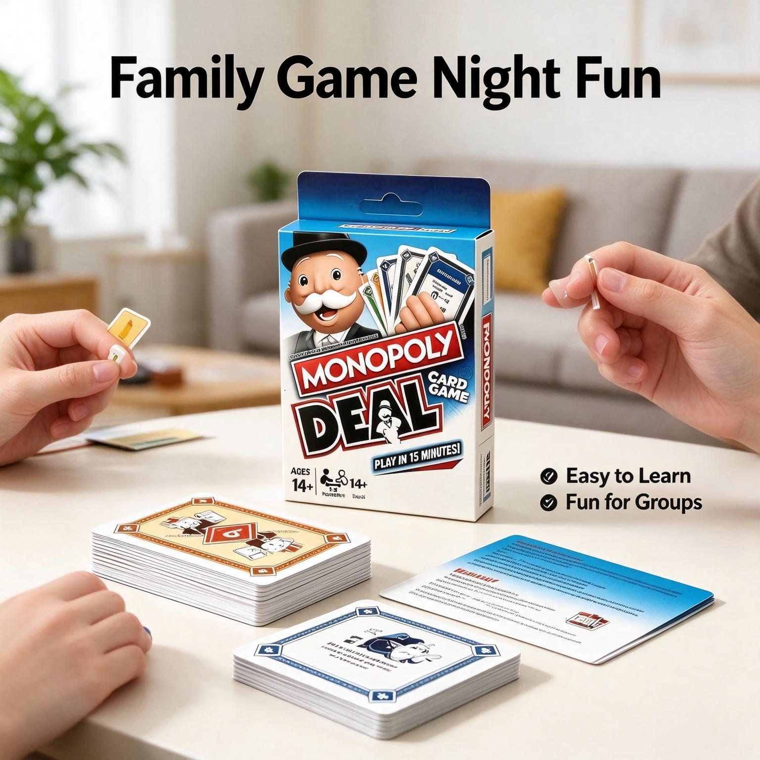Monopoly Deal Kart Oyunu, Aile - Hasbro Game Monopoly incelemesi ve fiyatı